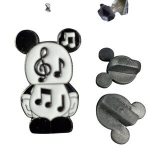 Disney Musical Note Vinylmation Trading Pin Mickey Mouse Lapel Pin Gloves